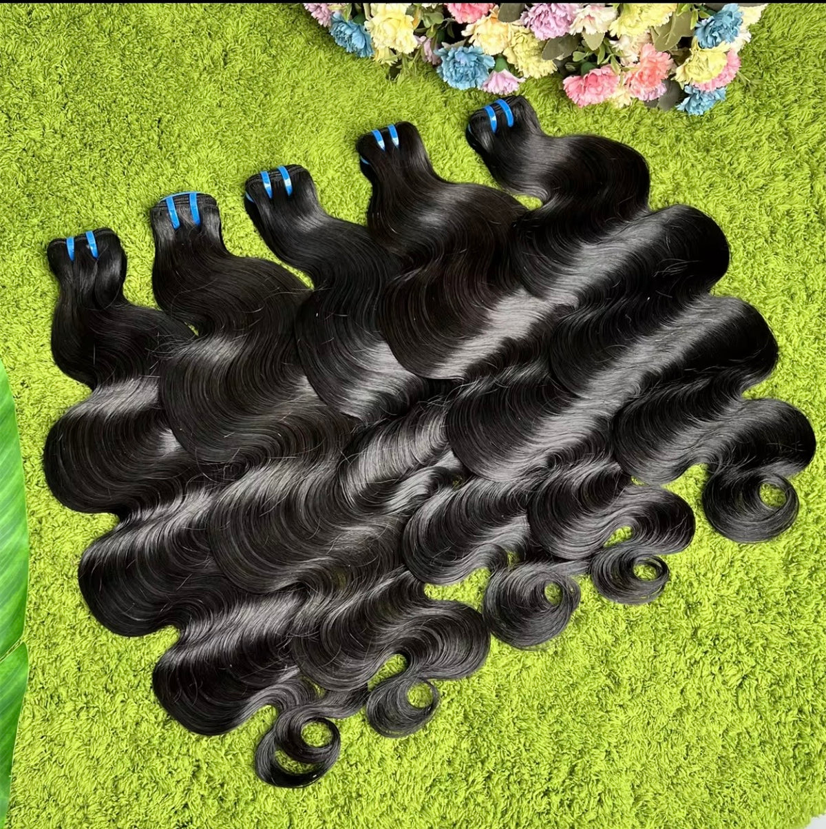 Wavy bundles -100% raw hair